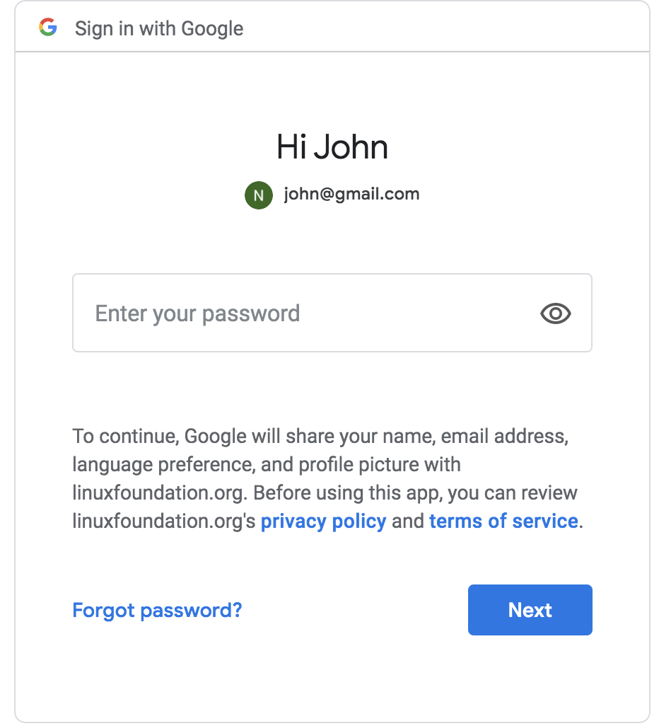 How do I sign in with my Google email?